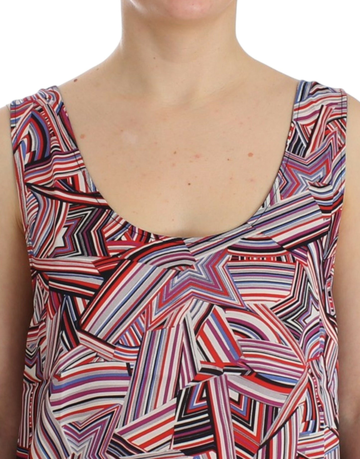 Top sans manches multicolore