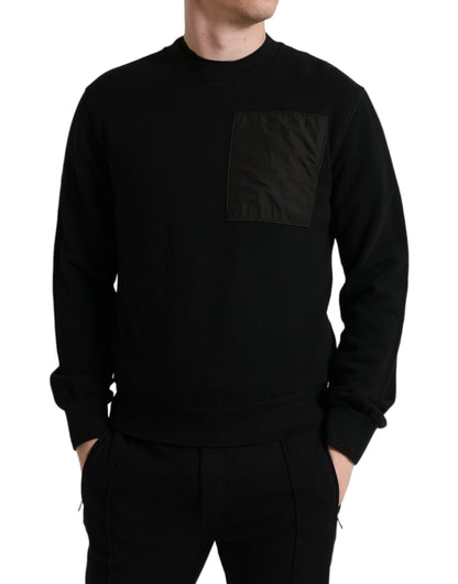 Dolce &amp; Gabbana Eleganter Pullover aus Baumwollmischung mit Rundhalsausschnitt