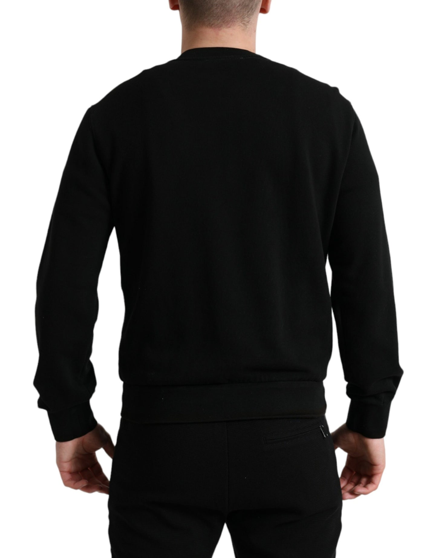 Dolce &amp; Gabbana Eleganter Pullover aus Baumwollmischung mit Rundhalsausschnitt