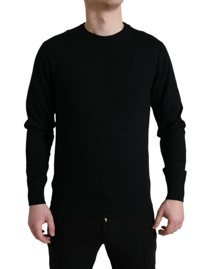 Dolce &amp; Gabbana – Atemberaubender schwarzer Wollpullover