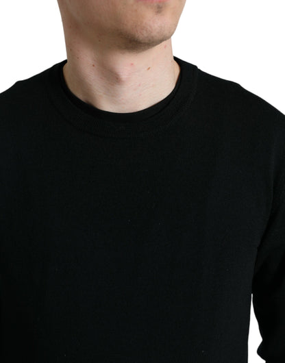 Dolce & Gabbana Stunning Black Wool Sweater