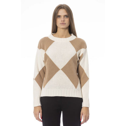 Baldinini Trend Beige Wollpullover für Damen