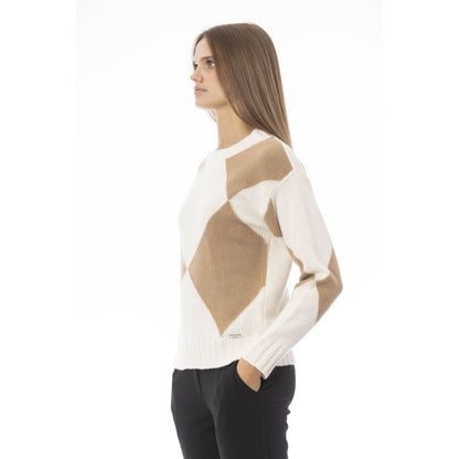 Baldinini Trend Beige Wollpullover für Damen