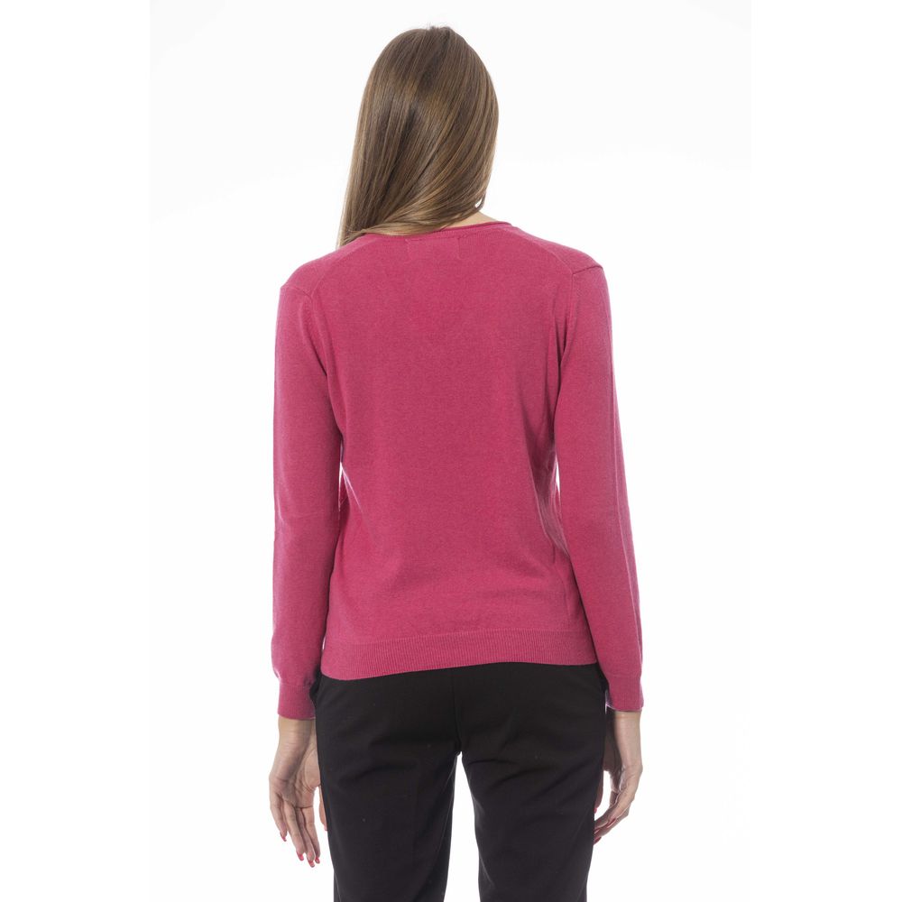 Maglia in poliammide fucsia