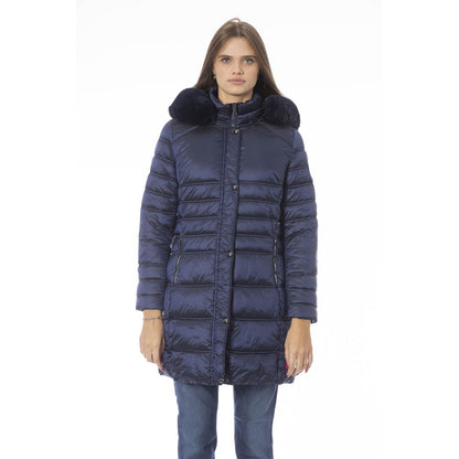 Baldinini Trend Hellblaue Polyester Damenjacke