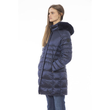 Baldinini Trend Hellblaue Polyester Damenjacke