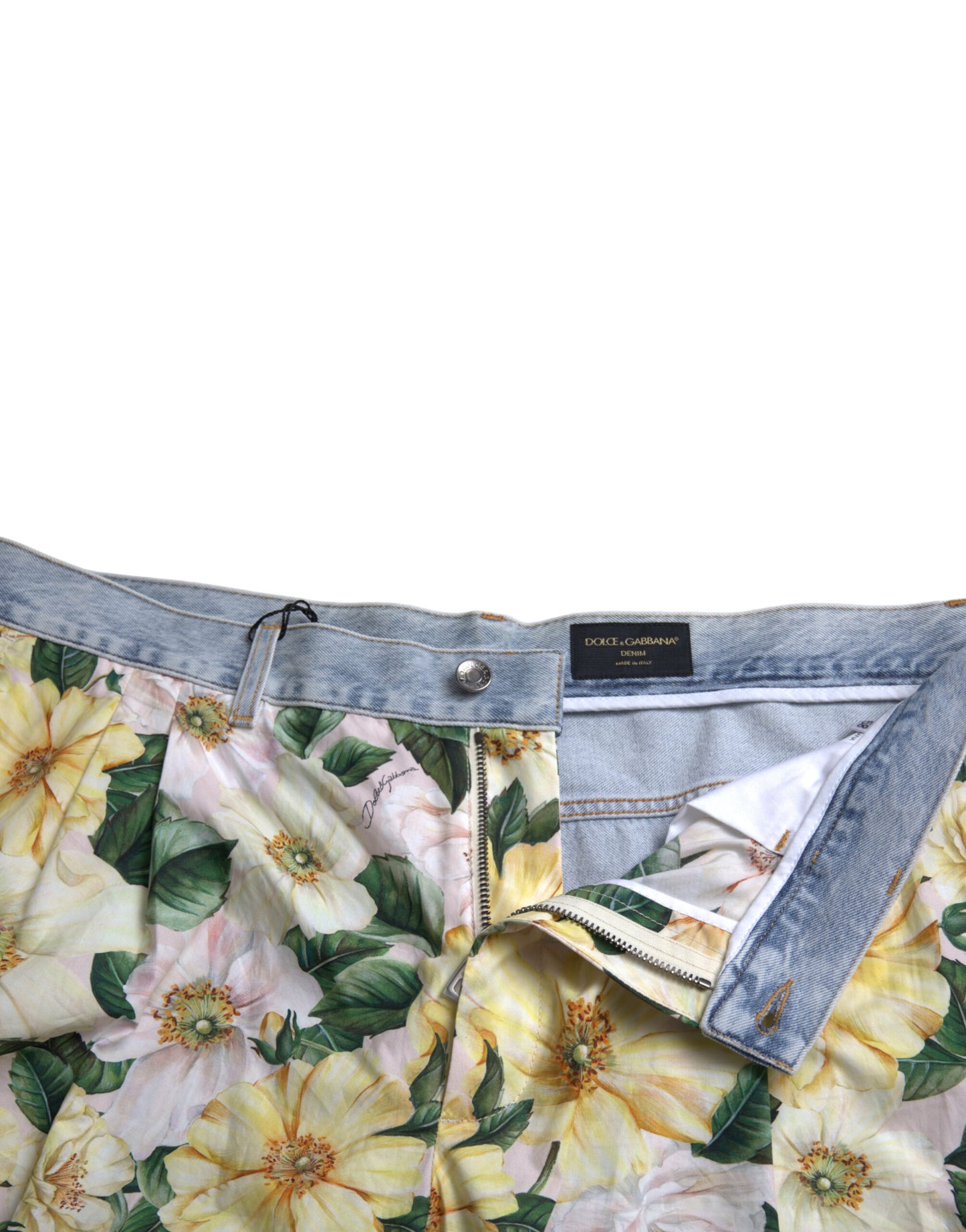 Dolce &amp; Gabbana – Bermudashorts aus Baumwolle mit buntem Blumenmuster