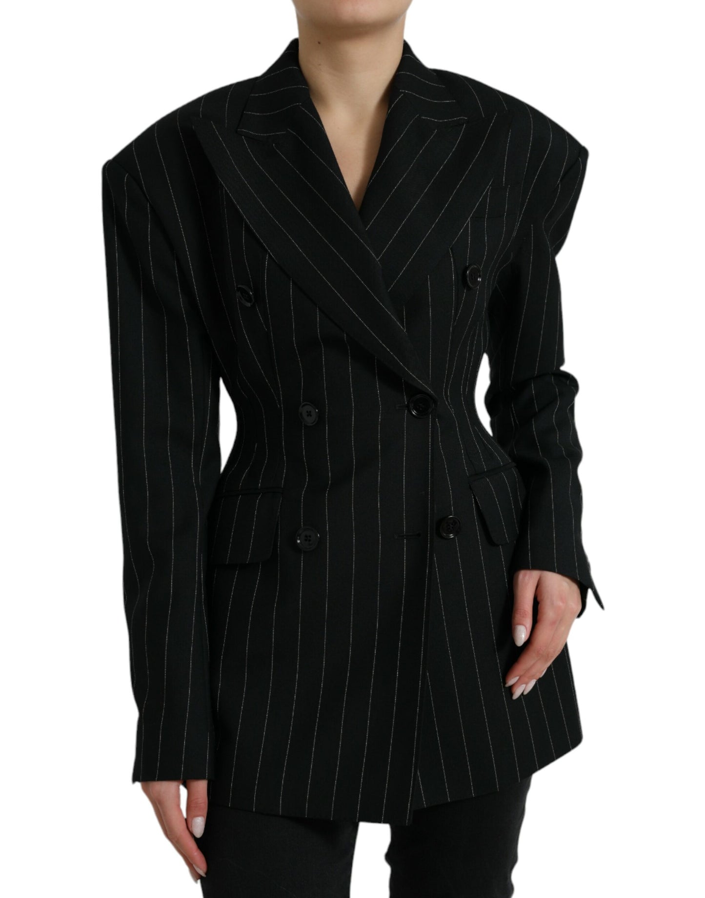 Dolce &amp; Gabbana Eleganter gestreifter Blazer aus Schurwolle