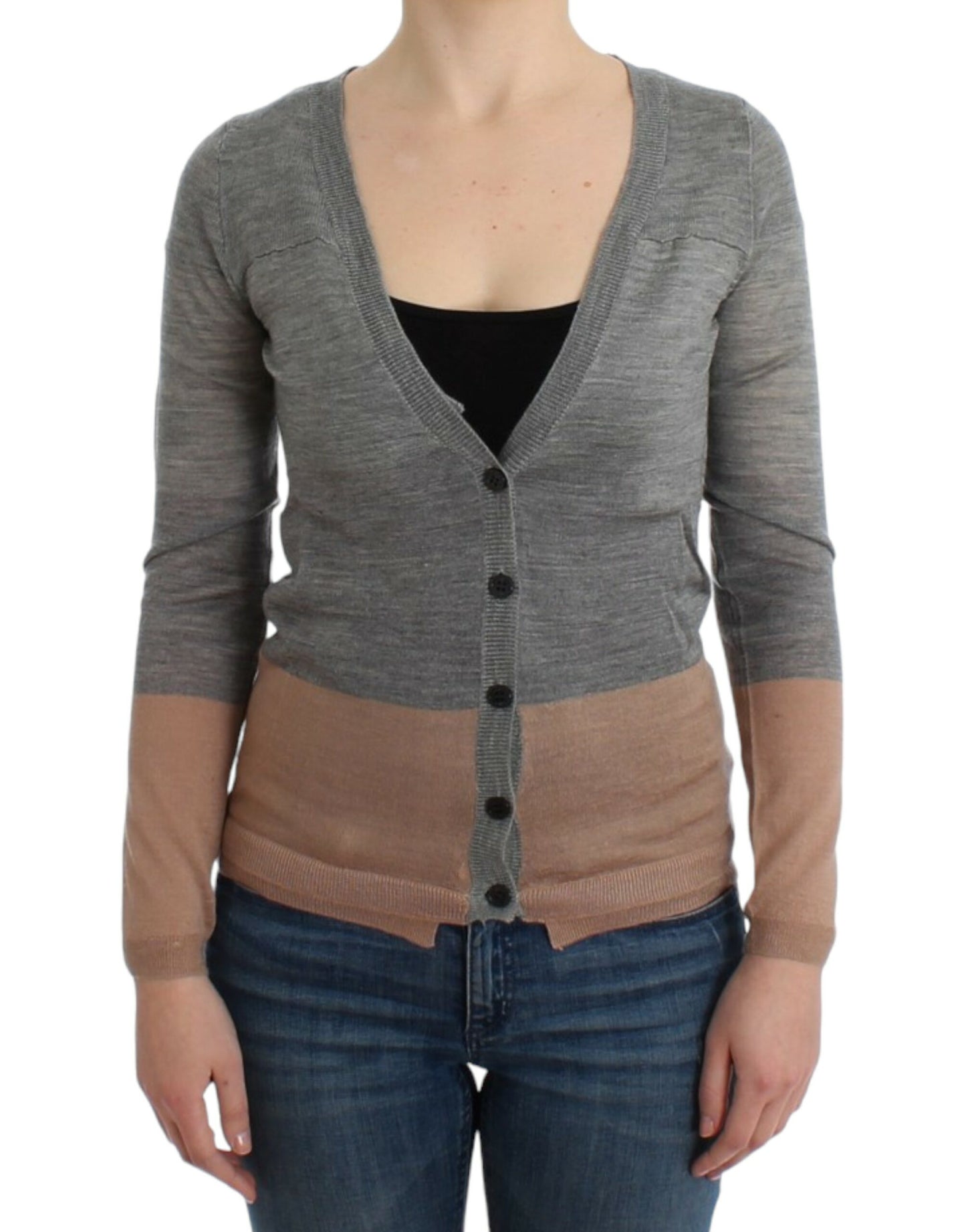 Grauer leichter Cardigan