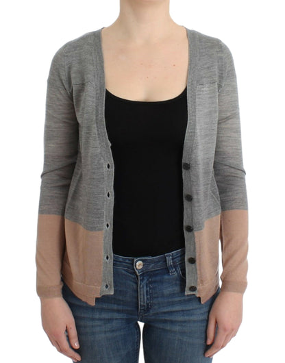 Grauer leichter Cardigan