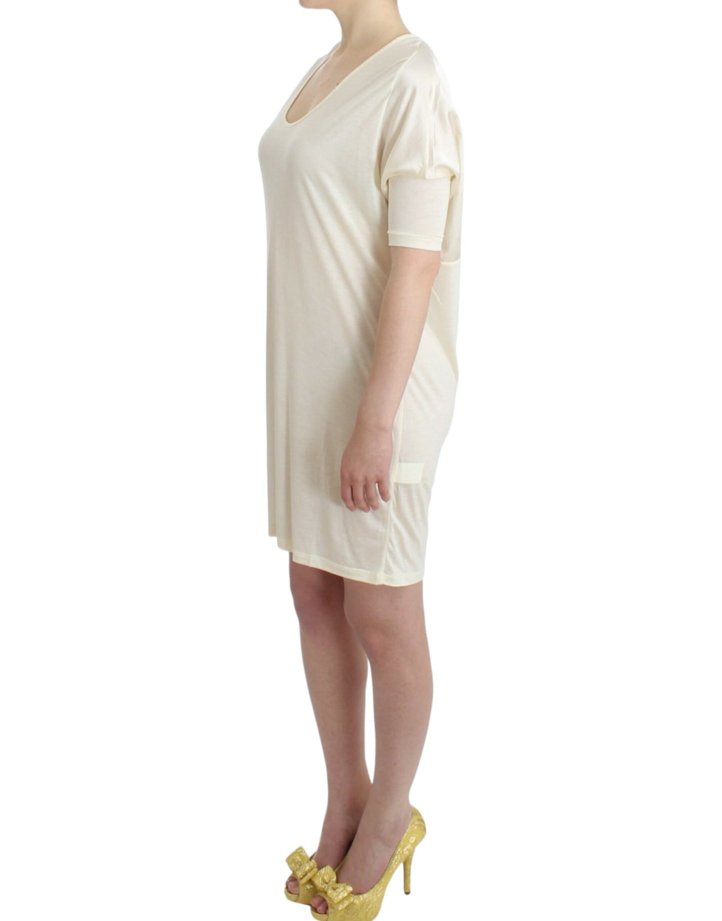 Robe tube blanche en modal