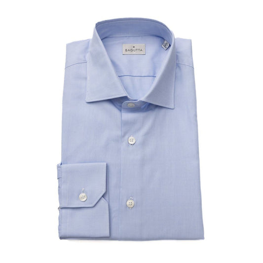 Eleganza Bagutta: Camicia collo francese azzurra