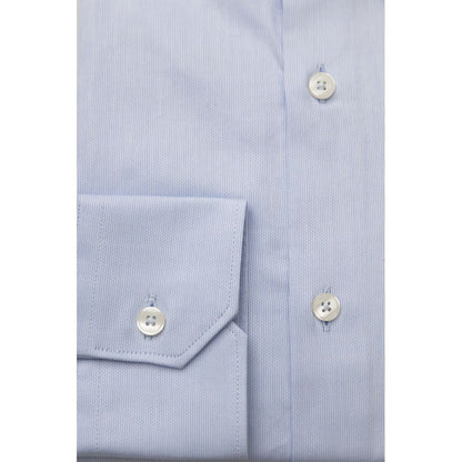 Camicia Elegante in Cotone con Collo Francese di Bagutta