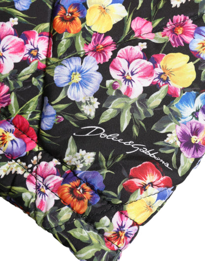 Dolce &amp; Gabbana – Kräftige Shorts mit Blumenmuster und hoher Taille