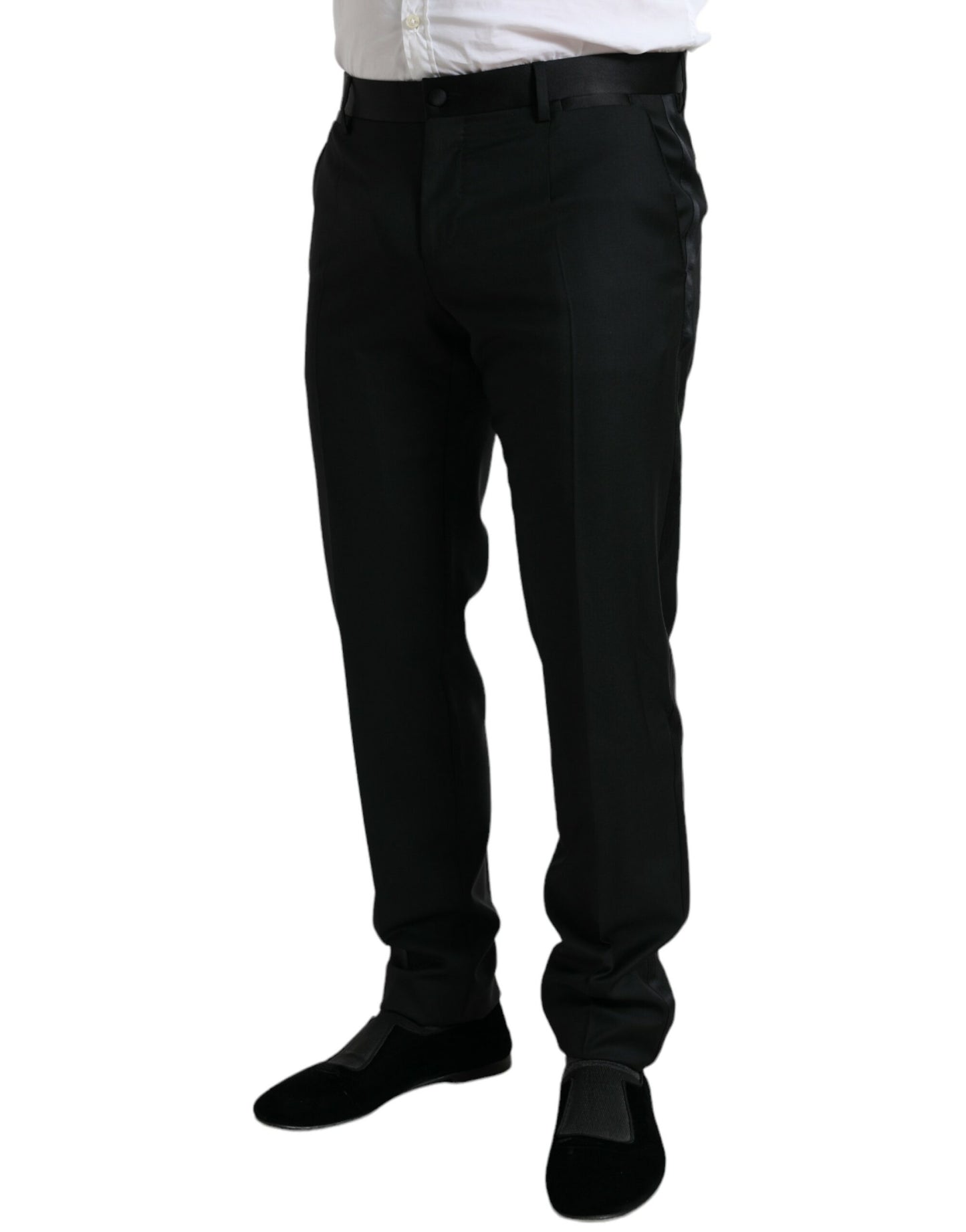 Elegante Slim Fit-Anzughose aus Wolle von Dolce &amp; Gabbana