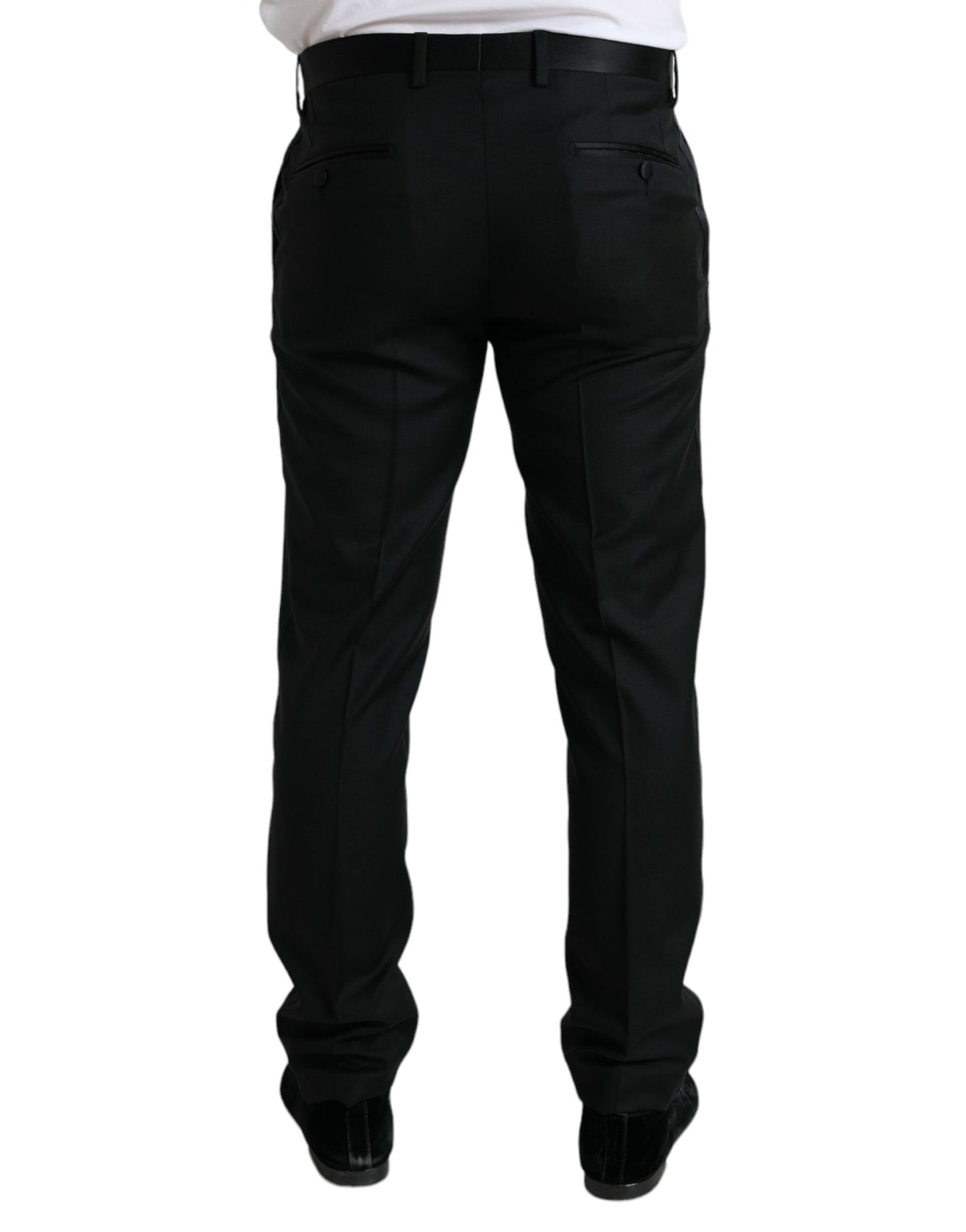 Dolce & Gabbana Elegant Slim Fit Wool Dress Pants