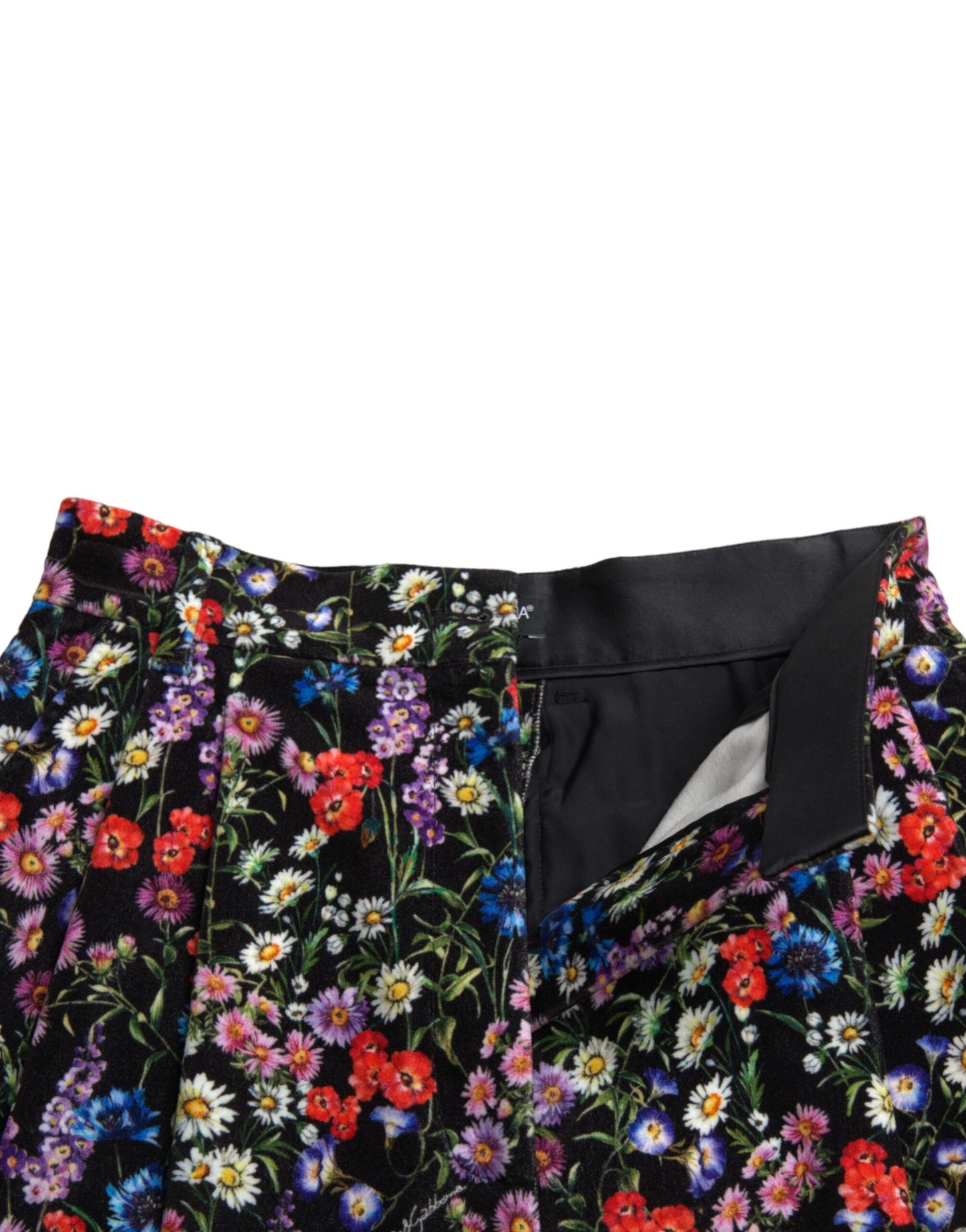 Dolce &amp; Gabbana Schicke Hotpants-Shorts mit Blumenmuster und hoher Taille