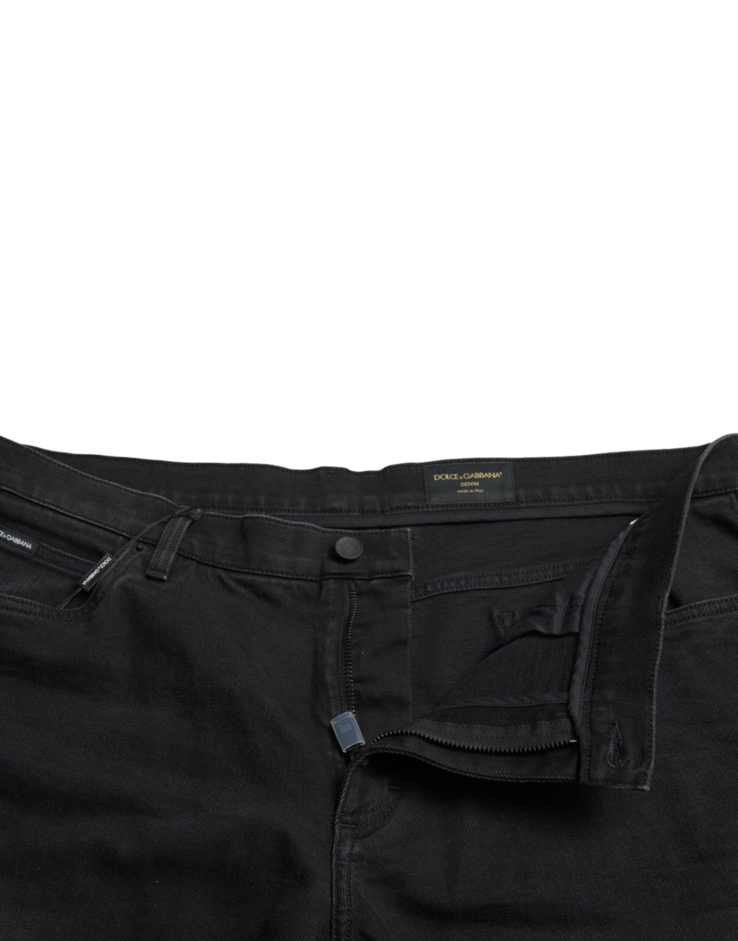 Bermuda in denim di cotone stretch nero