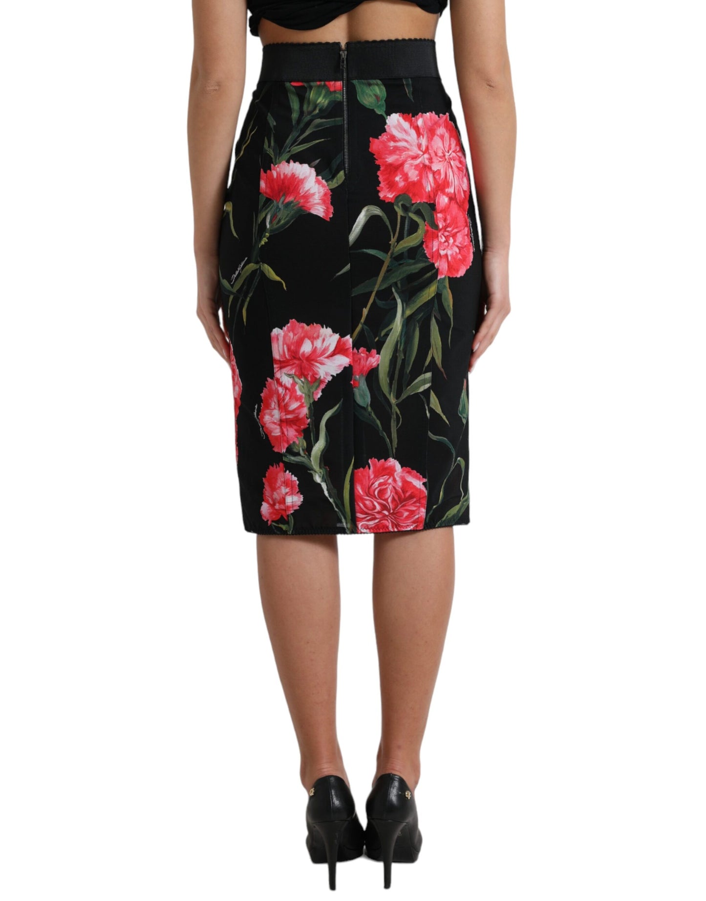 Dolce &amp; Gabbana – Bleistiftrock mit Blumenmuster und hoher Taille