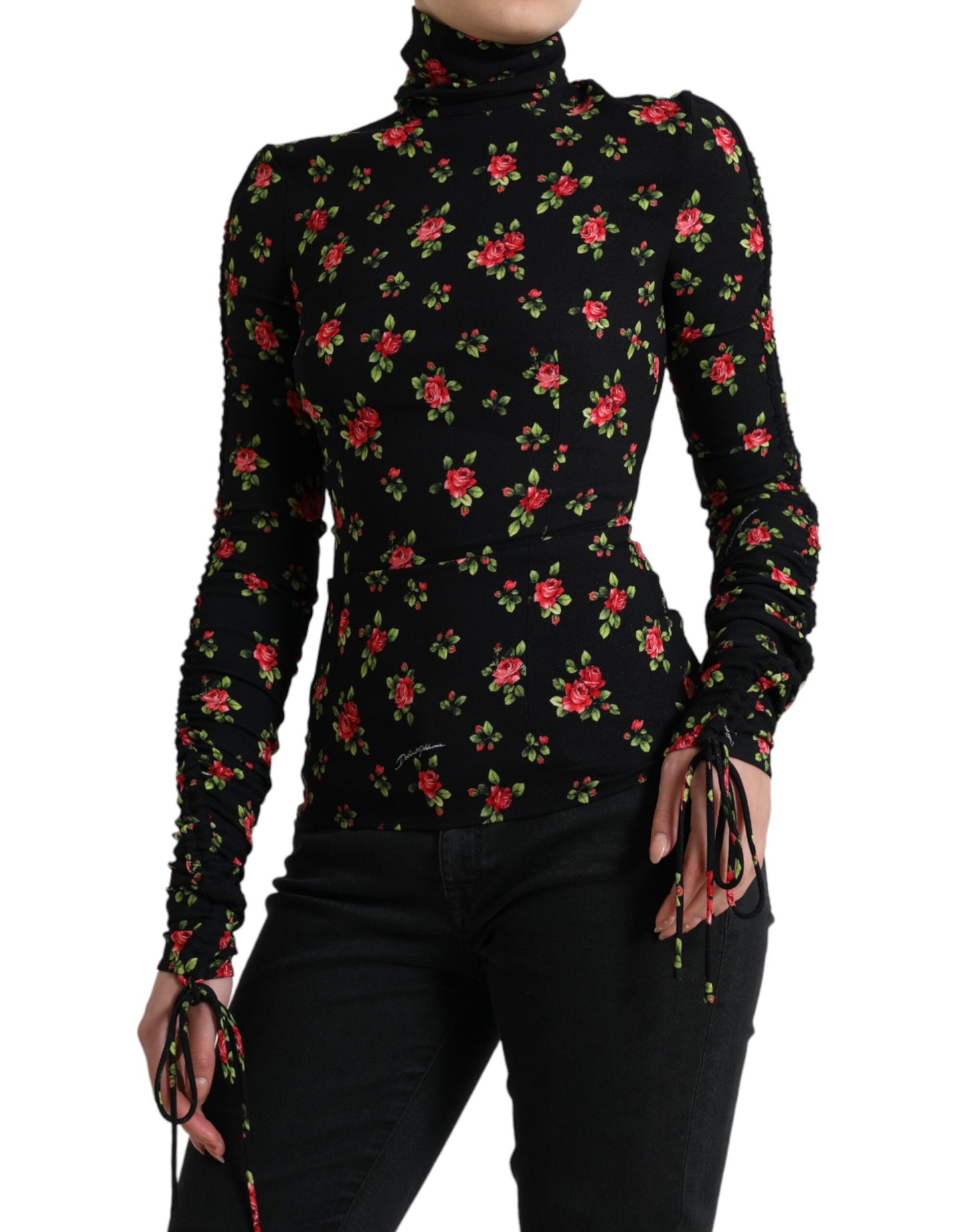 Dolce &amp; Gabbana Elegantes Top aus Seidenmischung mit Blumenmuster