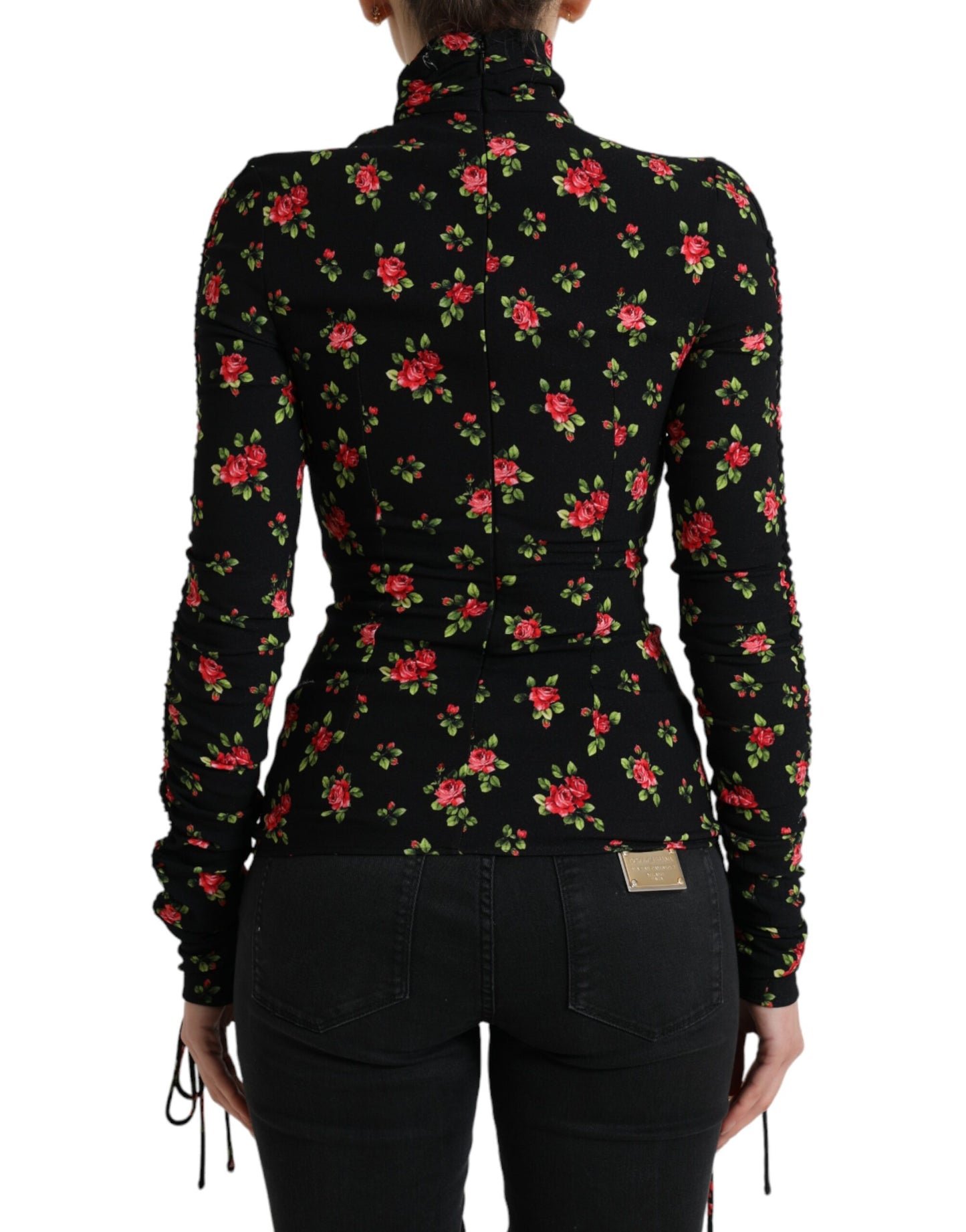 Dolce &amp; Gabbana Elegantes Top aus Seidenmischung mit Blumenmuster