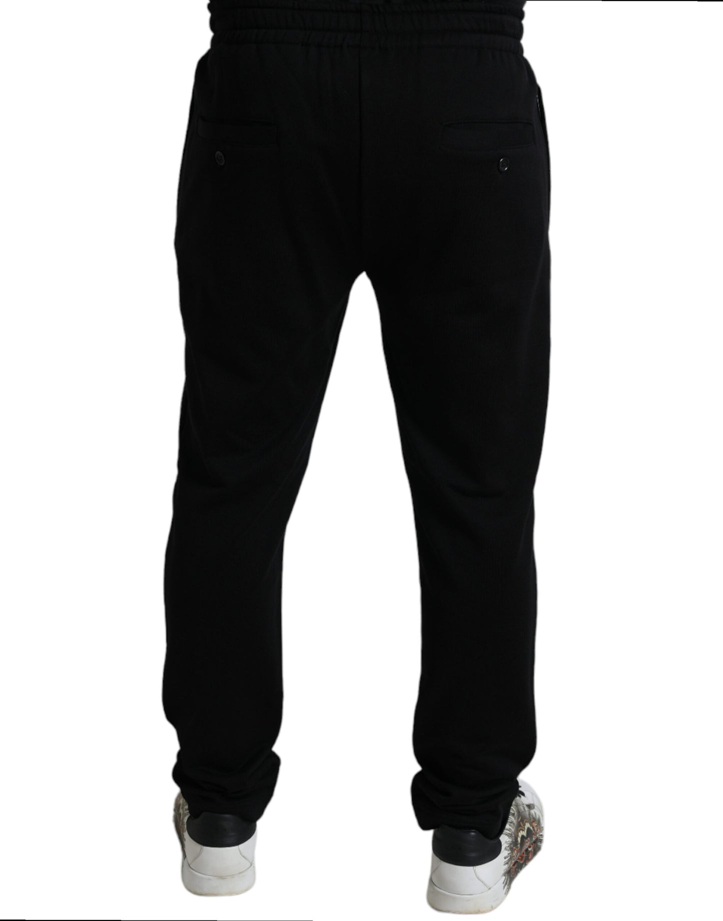 Pantaloni sportivi da jogging skinny con logo DG nero