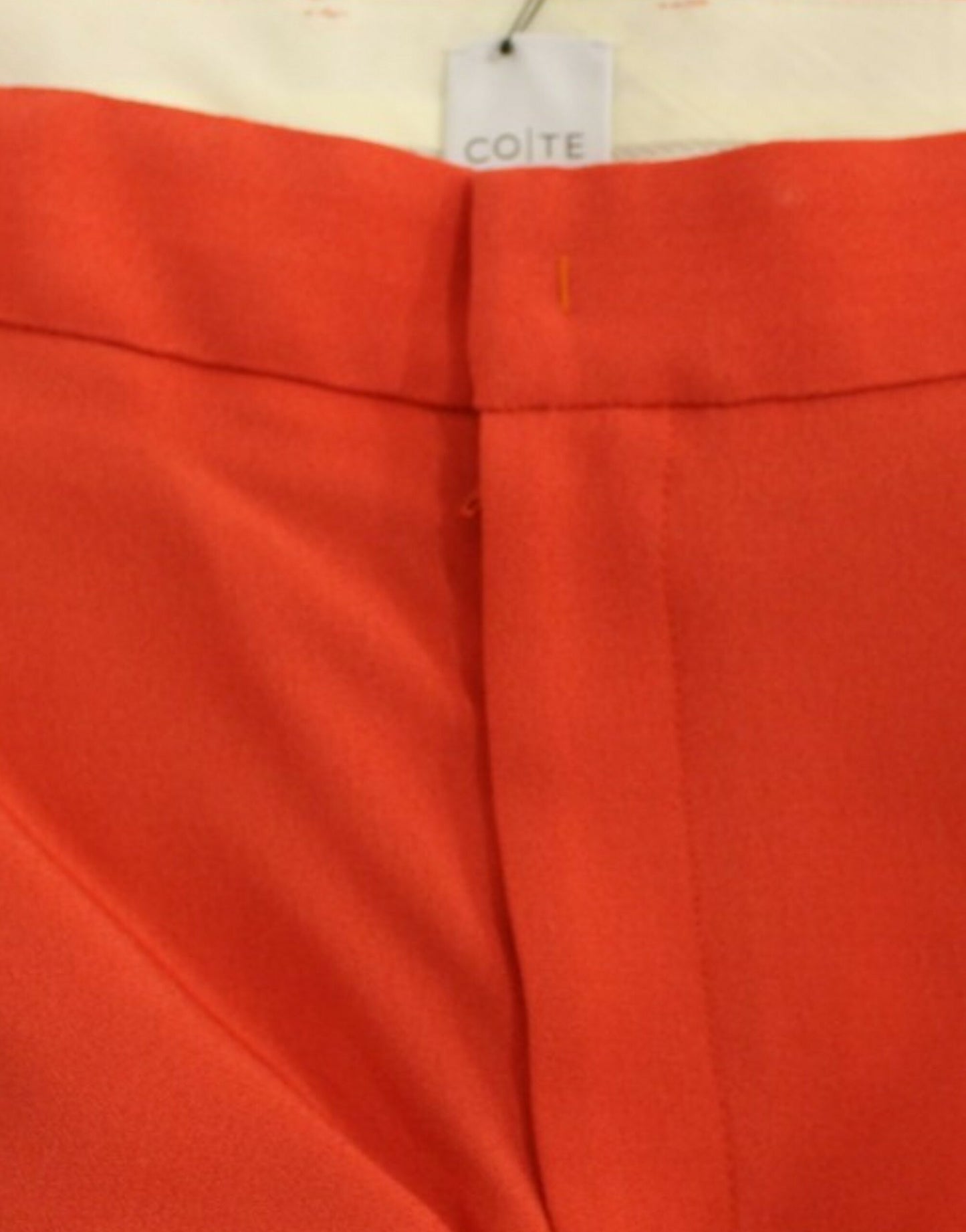 Pantalon stretch boyfriend orange