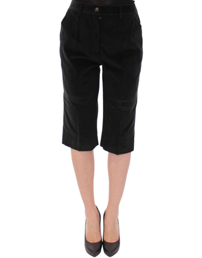 Pantalon short en coton noir