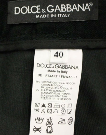 Pantaloni corti in cotone nero