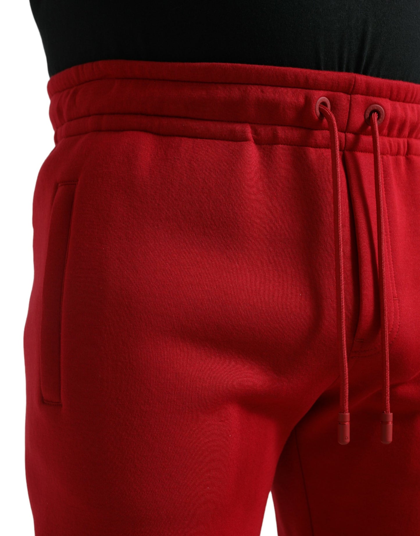 Dolce &amp; Gabbana – Jogginghose aus Baumwollmischung in leuchtendem Rot