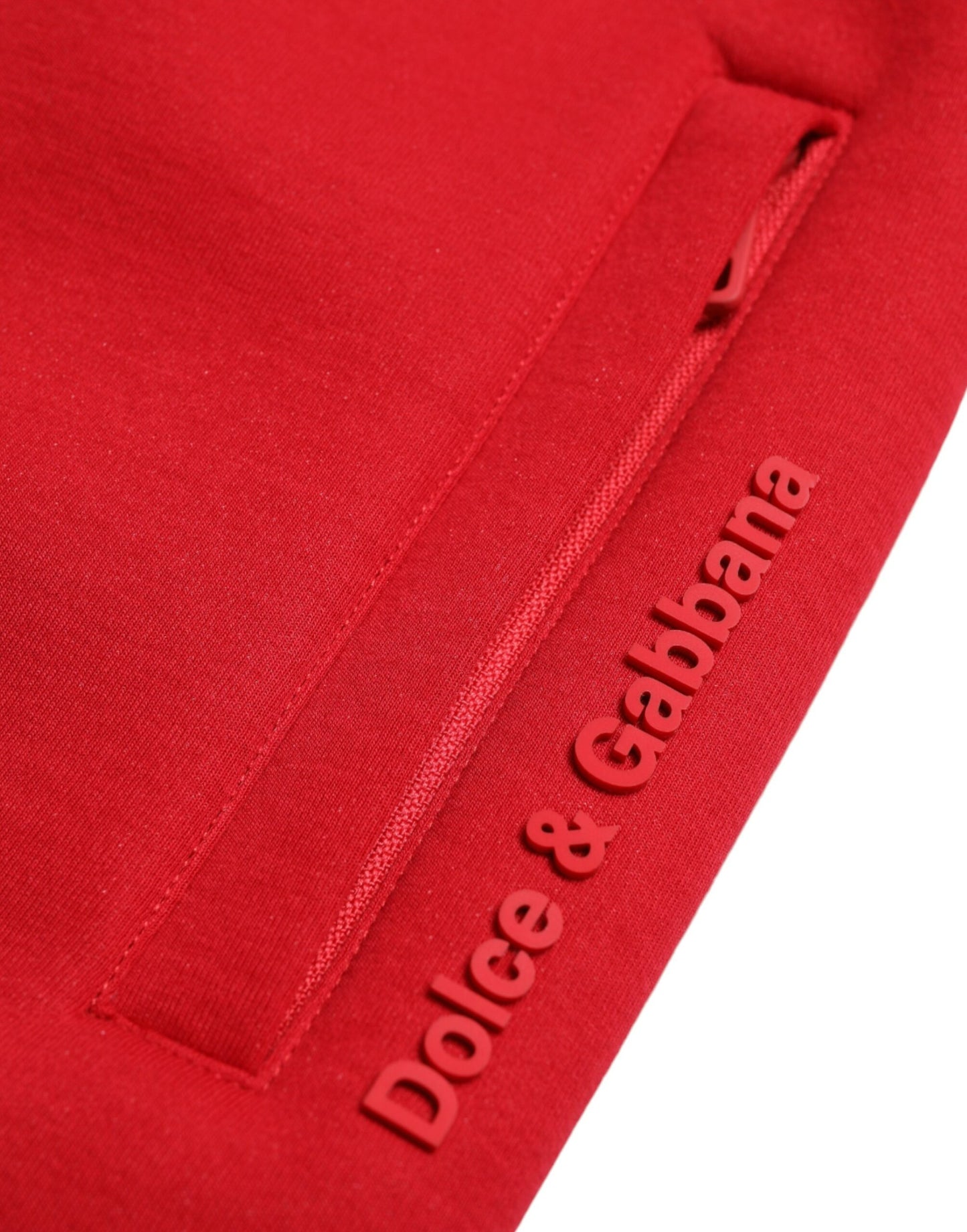 Dolce &amp; Gabbana – Jogginghose aus Baumwollmischung in leuchtendem Rot