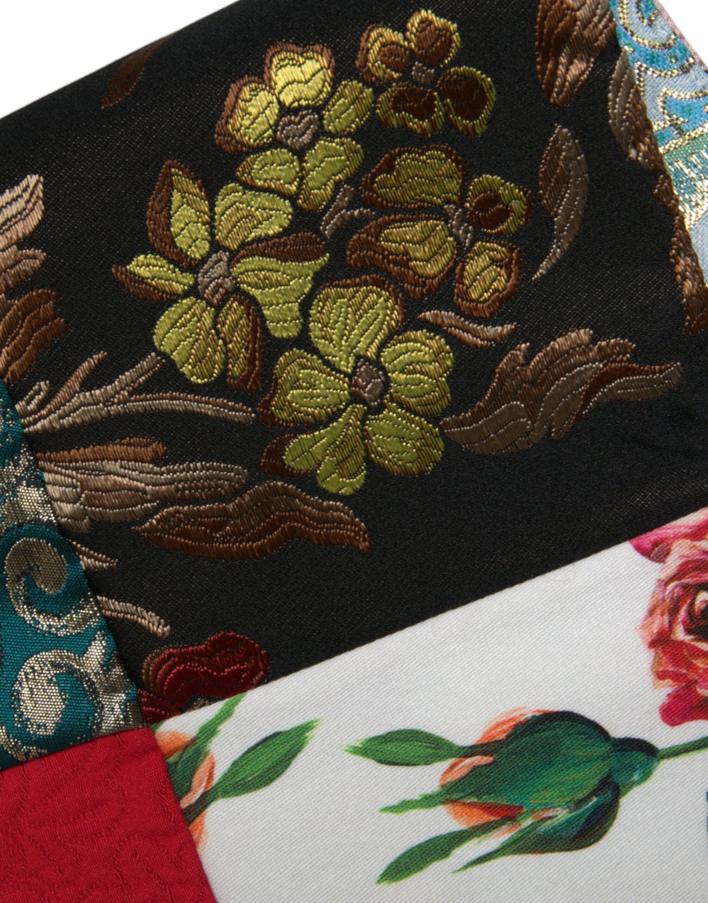 Dolce &amp; Gabbana – Mini-Etuikleid aus Jacquard mit Blumenmuster, Meisterwerk