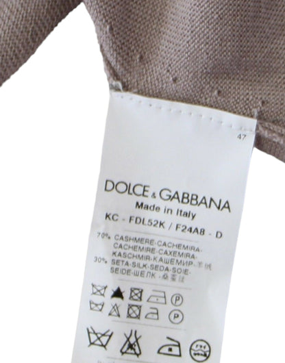 Dolce &amp; Gabbana Eleganter, leichter Strick-Jäckchen aus Kaschmir-Seide-Mischung