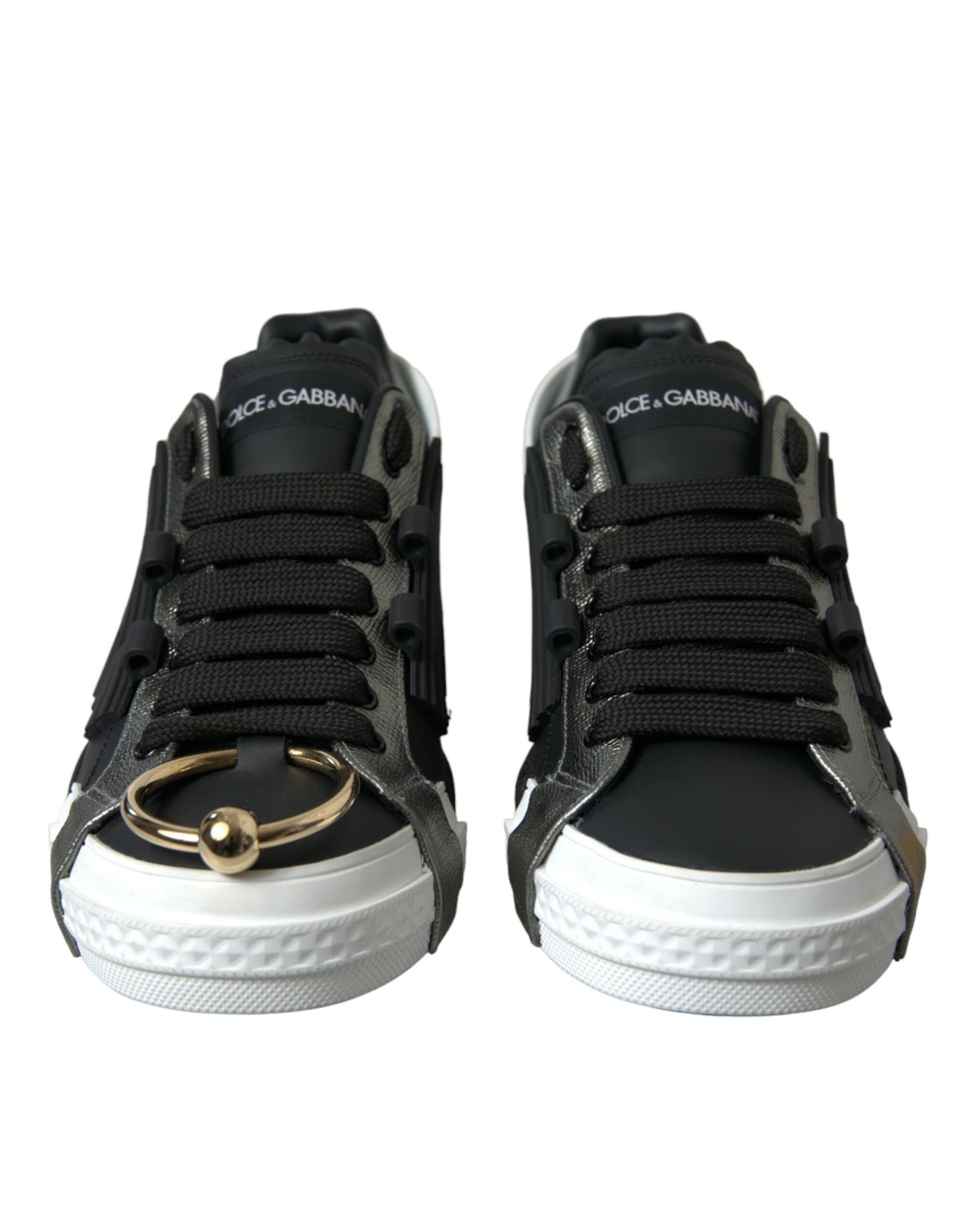 Dolce &amp; Gabbana Elegante Low-Top-Sneakers aus Kalbsleder