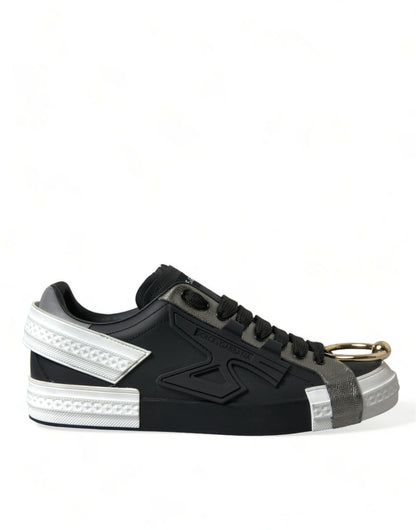 Dolce &amp; Gabbana Elegante Low-Top-Sneakers aus Kalbsleder