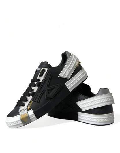 Dolce &amp; Gabbana Elegante Low-Top-Sneakers aus Kalbsleder