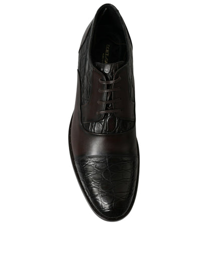 Dolce &amp; Gabbana – Elegante, braune Derby-Schuhe für formelle Anlässe