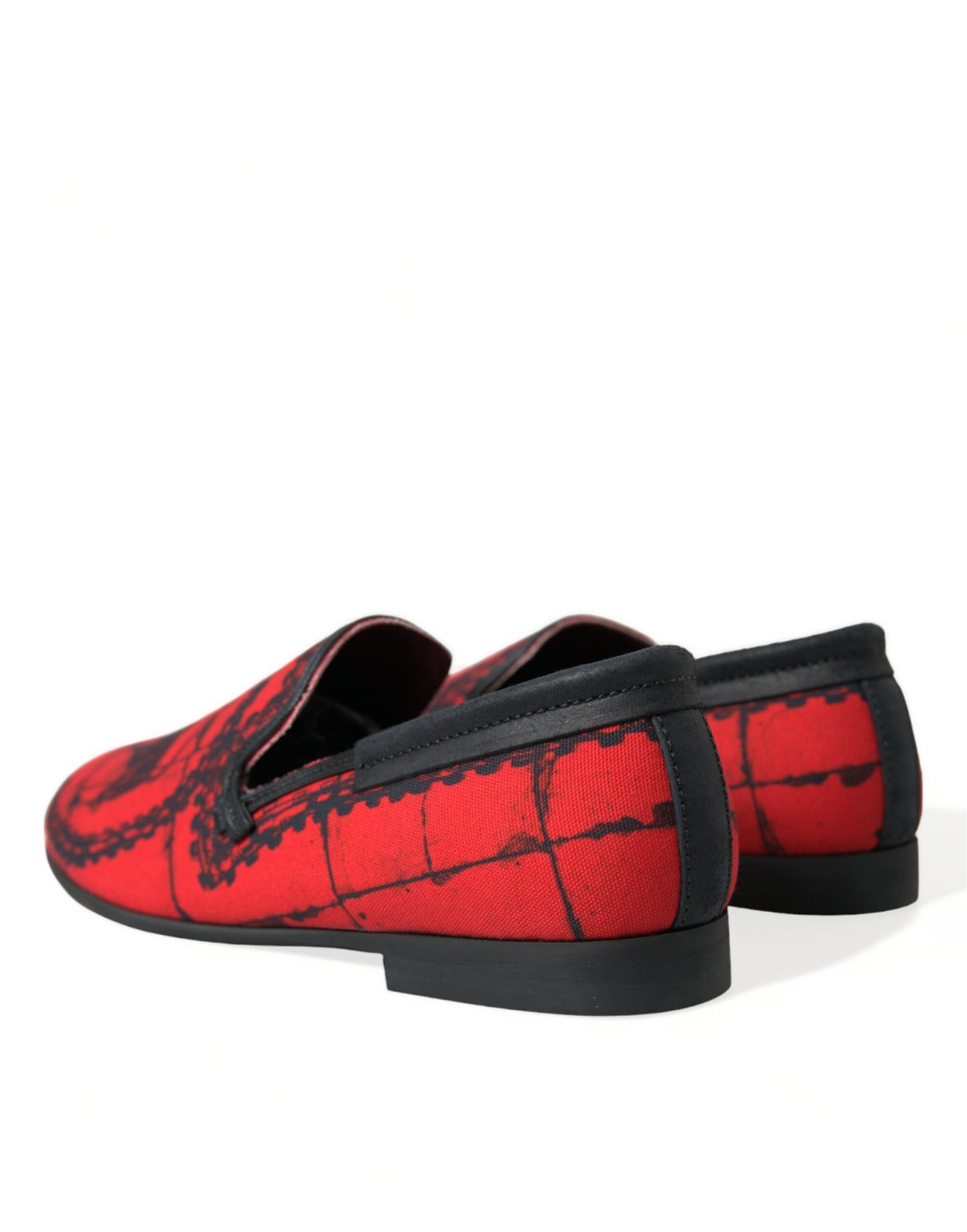 Dolce &amp; Gabbana Torero-inspirierte Luxuriöse Loafer in Rot und Schwarz