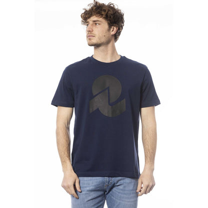 Invicta Blaues Baumwoll-T-Shirt für Herren