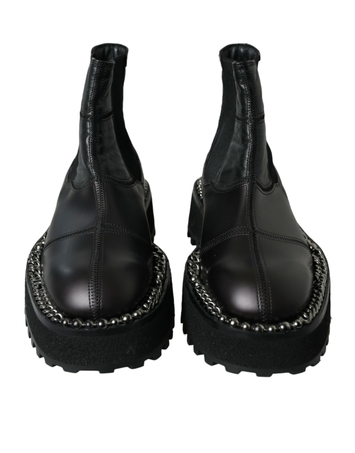 Dolce &amp; Gabbana Elegante schwarze Chelsea-Slipper