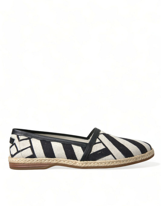 Schicke Espadrilles aus gestreiftem Canvas von Dolce &amp; Gabbana