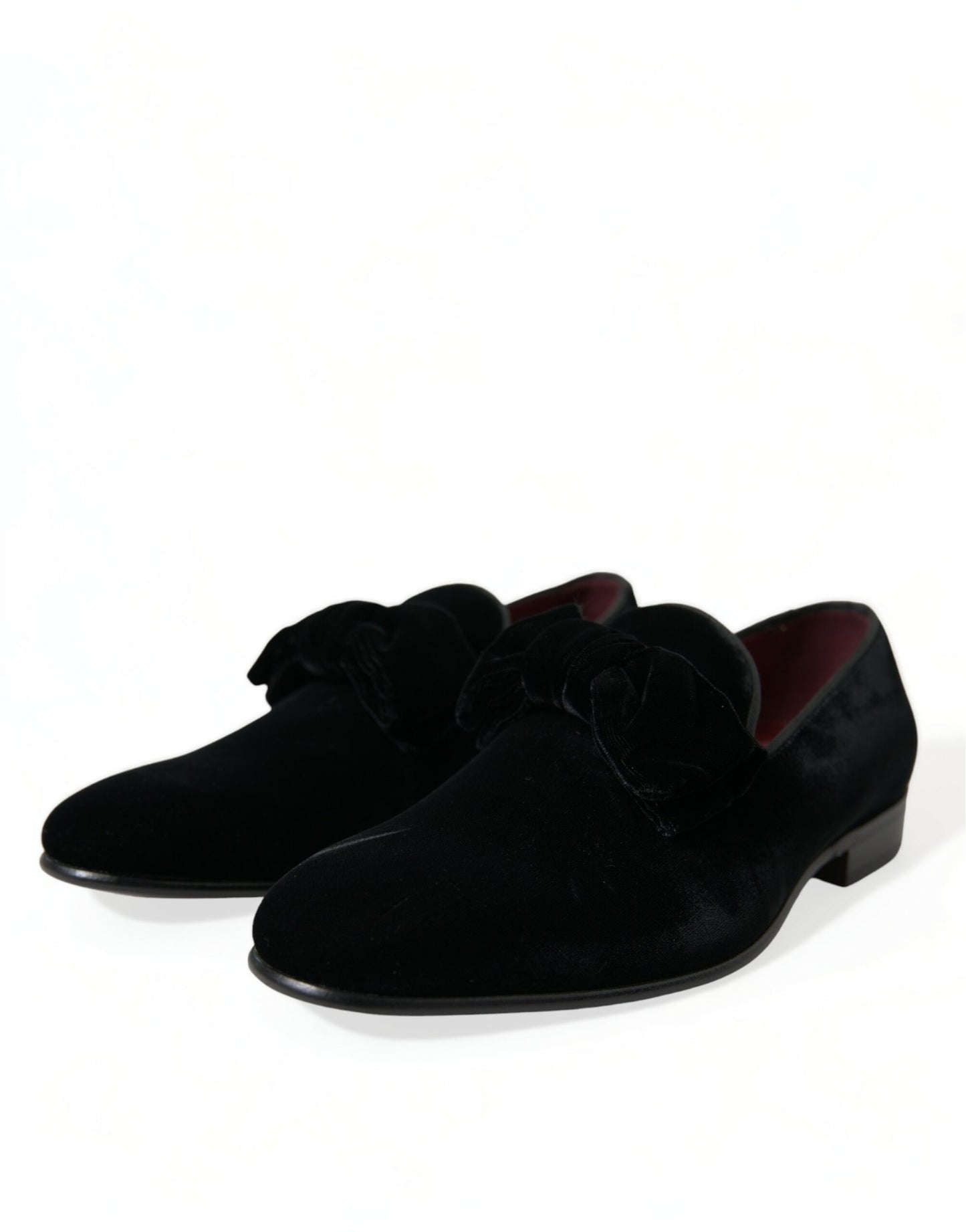 Elegante schwarze Samt-Loafer von Dolce &amp; Gabbana – Luxusschuhe für Herren