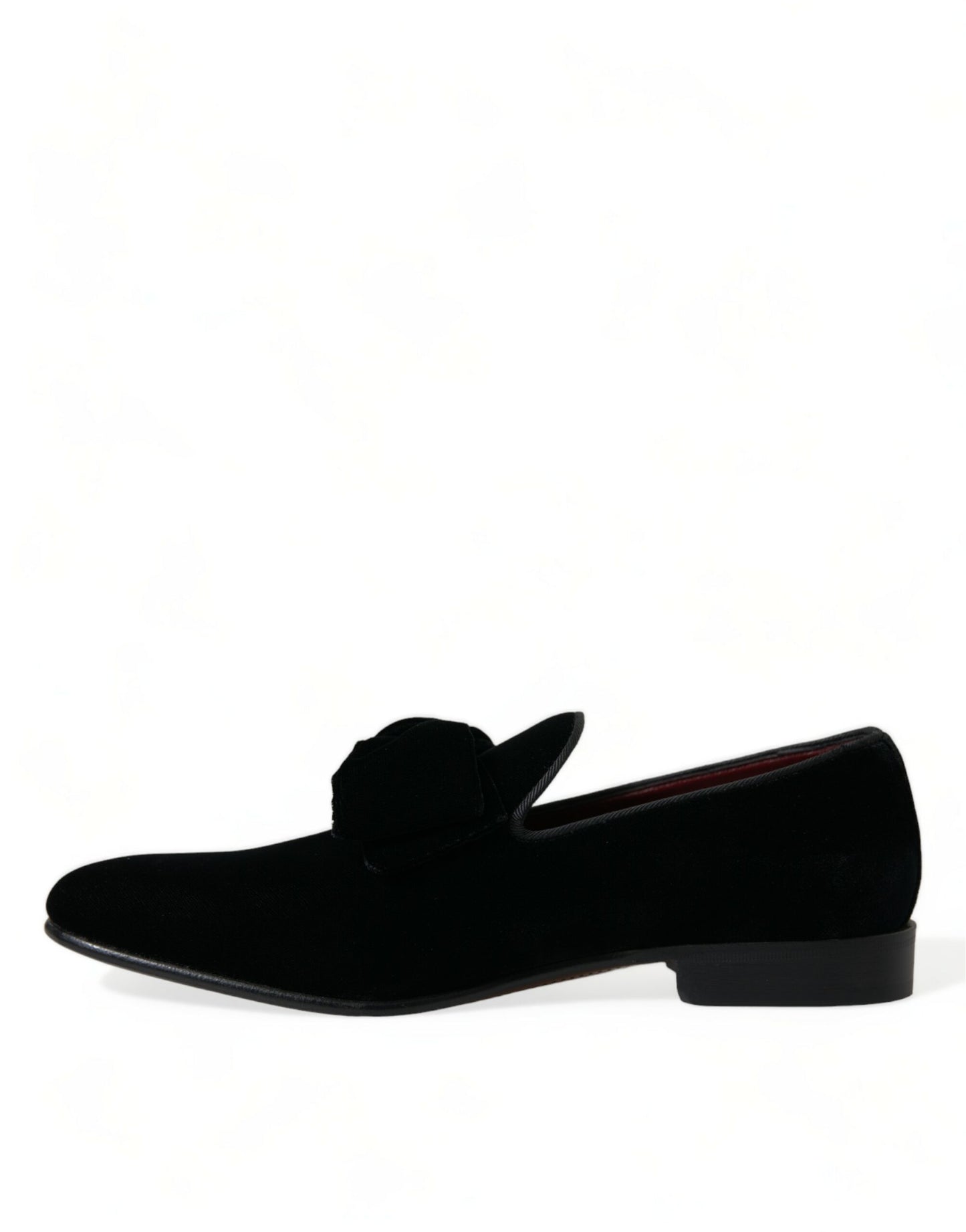 Elegante schwarze Samt-Loafer von Dolce &amp; Gabbana – Luxusschuhe für Herren