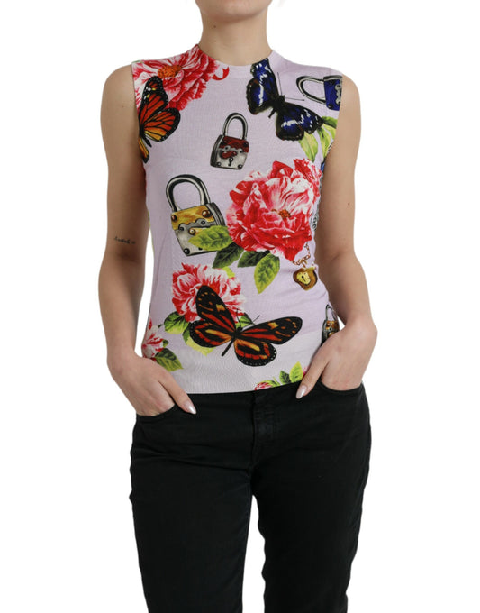 Dolce &amp; Gabbana Elegantes Tanktop aus Kaschmir-Seidenmischung