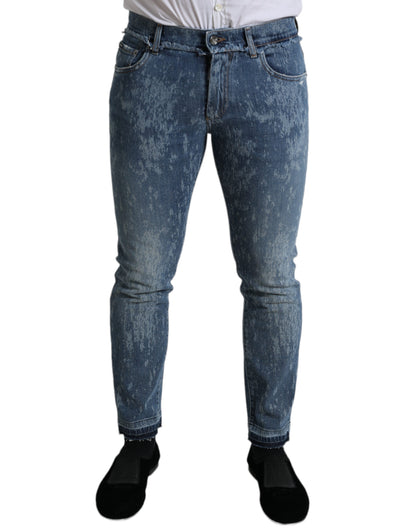 Dolce &amp; Gabbana Schicke Skinny-Jeans aus Stretch-Denim in Blau