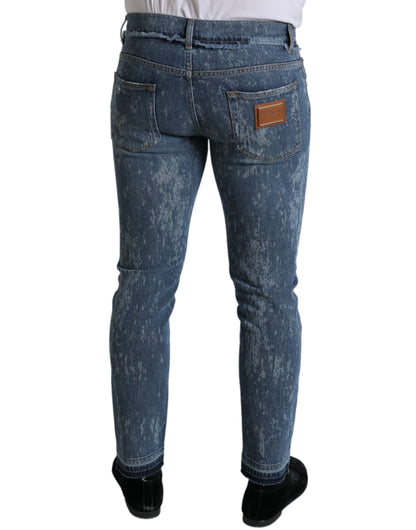 Dolce &amp; Gabbana Schicke Skinny-Jeans aus Stretch-Denim in Blau