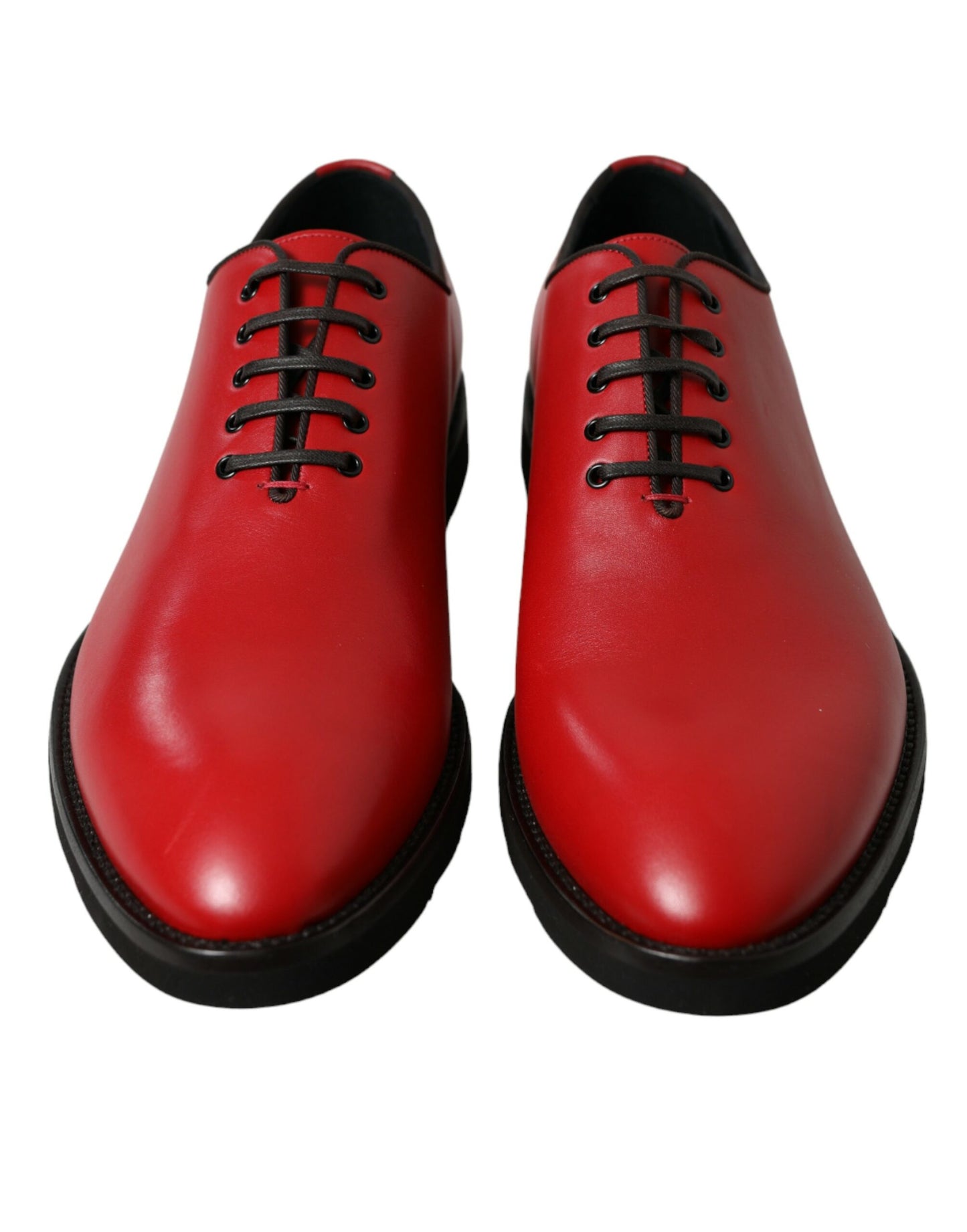 Dolce &amp; Gabbana - Elegante Oxford-Schuhe aus rotem Leder