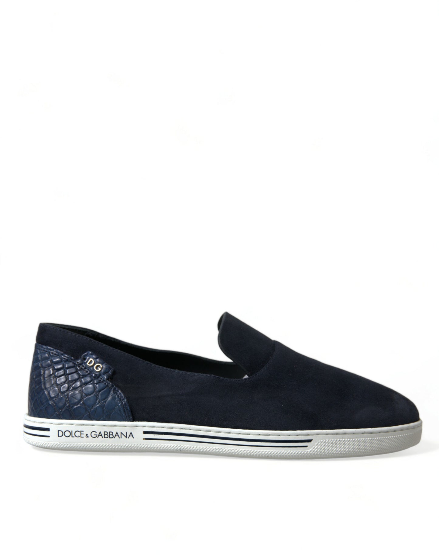 Dolce &amp; Gabbana Elegante Loafer aus blauem Wildleder