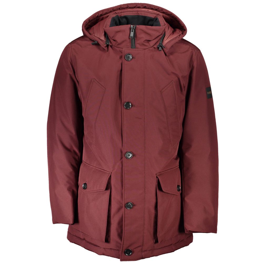 Hugo Boss Rote Polyester Herrenjacke