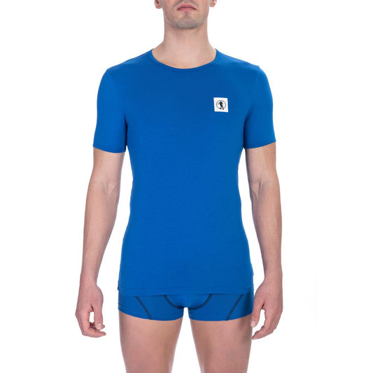 Bikkembergs – Blaues Baumwoll-T-Shirt für Herren